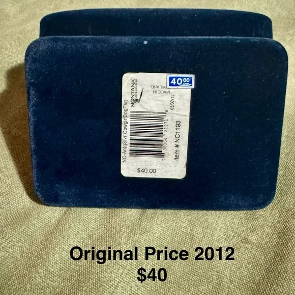 Montana Silversmiths Pink and Silver Cowgirl Tags - Picture 7 of 7